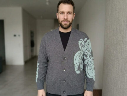 Cardigan con dettaglio floreale Bellwood Pulse